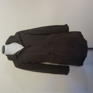 Michael Michael Kors Down Winter Coat Hooded size small Hunter Camo Green